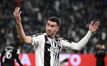 Si Dusan Vlahovic ng Juventus sa isang laban sa UEFA Champions League