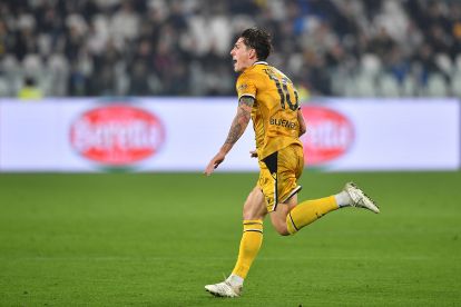 Si Nicolò Zaniolo habang naglalaro para sa Udinese sa laban ng Serie A